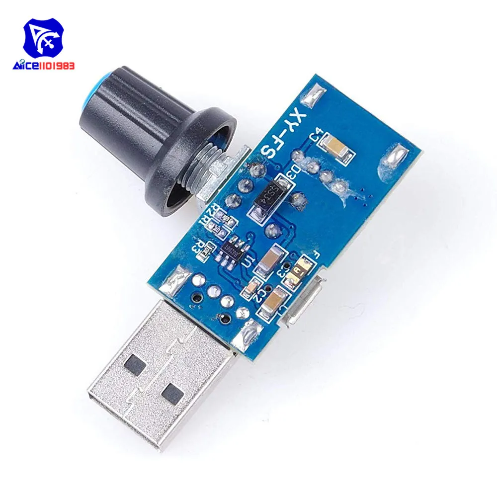 Diymore DC 4 12 В до 2 5 8 в Вт бесступенчатый контроллер скорости модуль вентилятора
