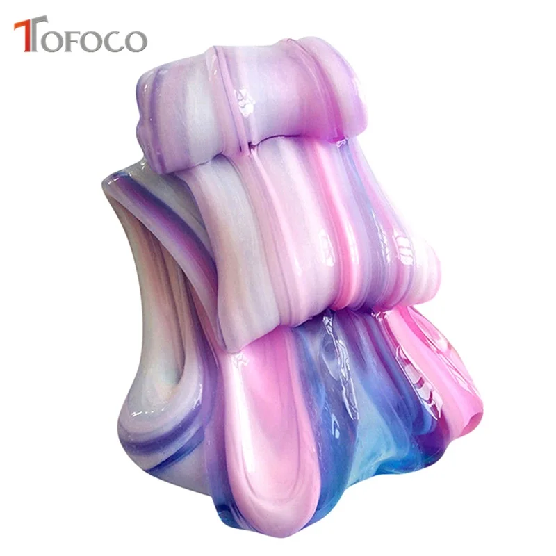 TOFOCO разноцветные прозрачные слизи игрушки для детей Diy Slime Box Cristal Clay Mud Lizun тесто