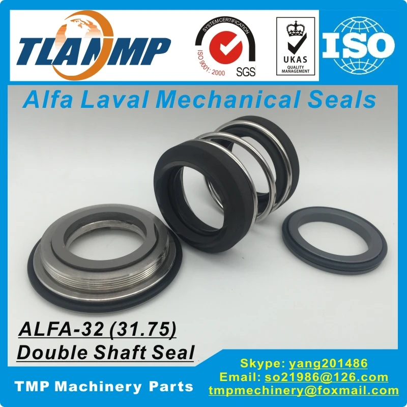 ALFA 32D двойные уплотнения вала механические для насосов Alfa Laval LKH (материал: CA/SIC/EPDM