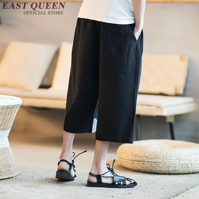 Льняные мужские брюки Китайская традиционная Мужская одежда Одежда Кунг-фу