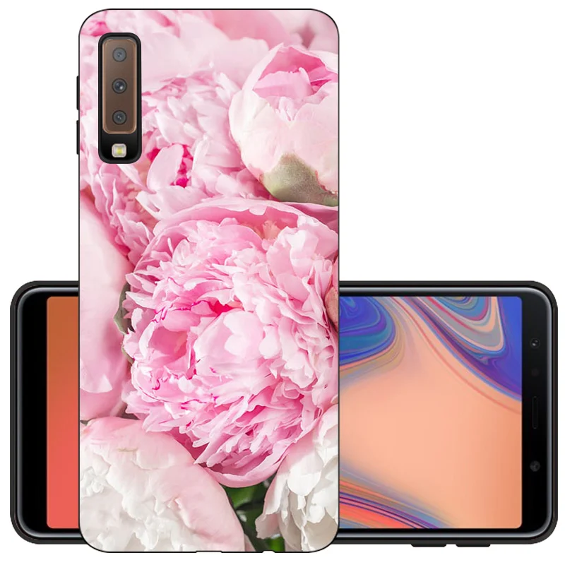 QSM CROWNPRO A7 TPU чехол для samsung Galaxy A 7 A750 мягкий чехол для телефона SM-A750F задняя крышка Черный A7 6," матовый чехол - Цвет: QSM