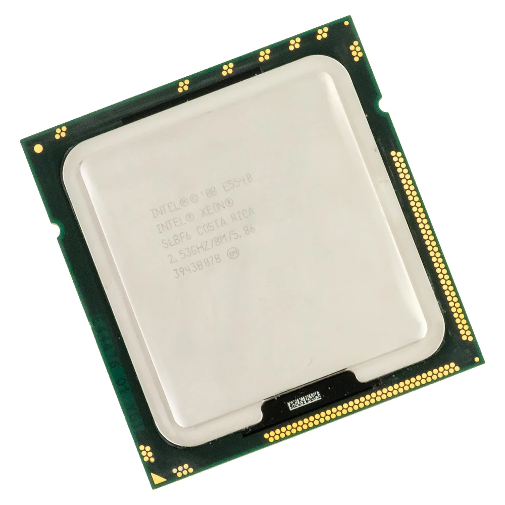 Intel Xeon E5540 настольный процессор четырехъядерный 2 53 ГГц L3 кэш 8 МБ 5 86 GT/s QPI LGA 1366 SLBF6