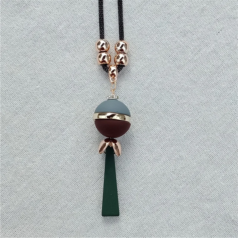 Geometric elements acrylic combination pendant Long paragraph Ms. necklace sweater chain simple style ladies wholesale | Украшения и