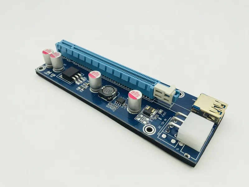 Кабель передачи данных 009S USB 100 3 0 шт. райзеры PCIe PCI E Express карта Райзера 1X to16x 6 Pin SATA