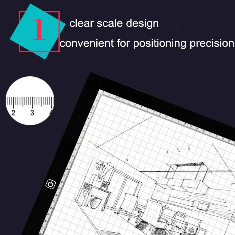 Акриловый светодиодный копировальный щит легкая доска для рисования со