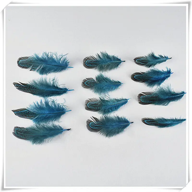 Lake Blue Красивый топ, Редкие Разноцветные натуральные перья фазана, 20 шт-100 шт./лот, 4-8 см, сделай сам, для свадебной вечеринки, декоративные перья для рукоделия - Цвет: Lake Blue