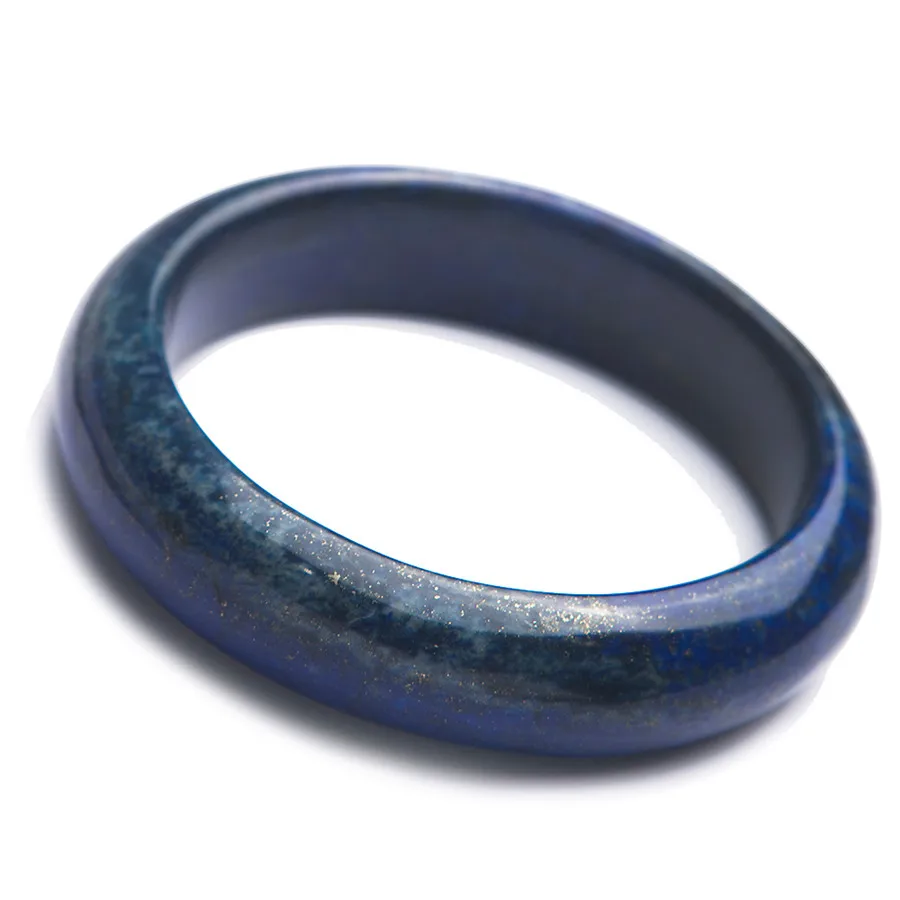 

Genuine Natural Deep Blue Lapis Lazuli Gems Stone Women Lady Fashion Bangles Inside Diameter 53mm
