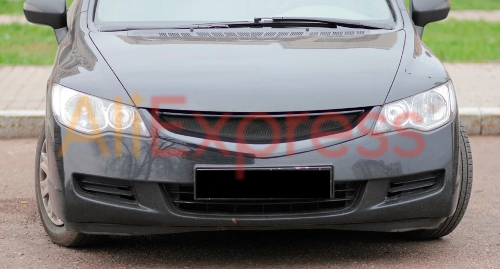 Чехол на решетку радиатора для Honda Civic 4D 2006 2010 АБС пластик тюнинг сетка Декор