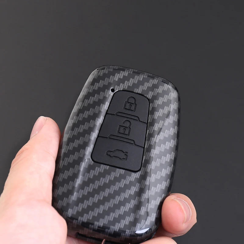 For TOYOTA Levin COROLLA Reiz Highlander RAV4 Camry Key protection cover decoration Carbon fiber key case | Автомобили и