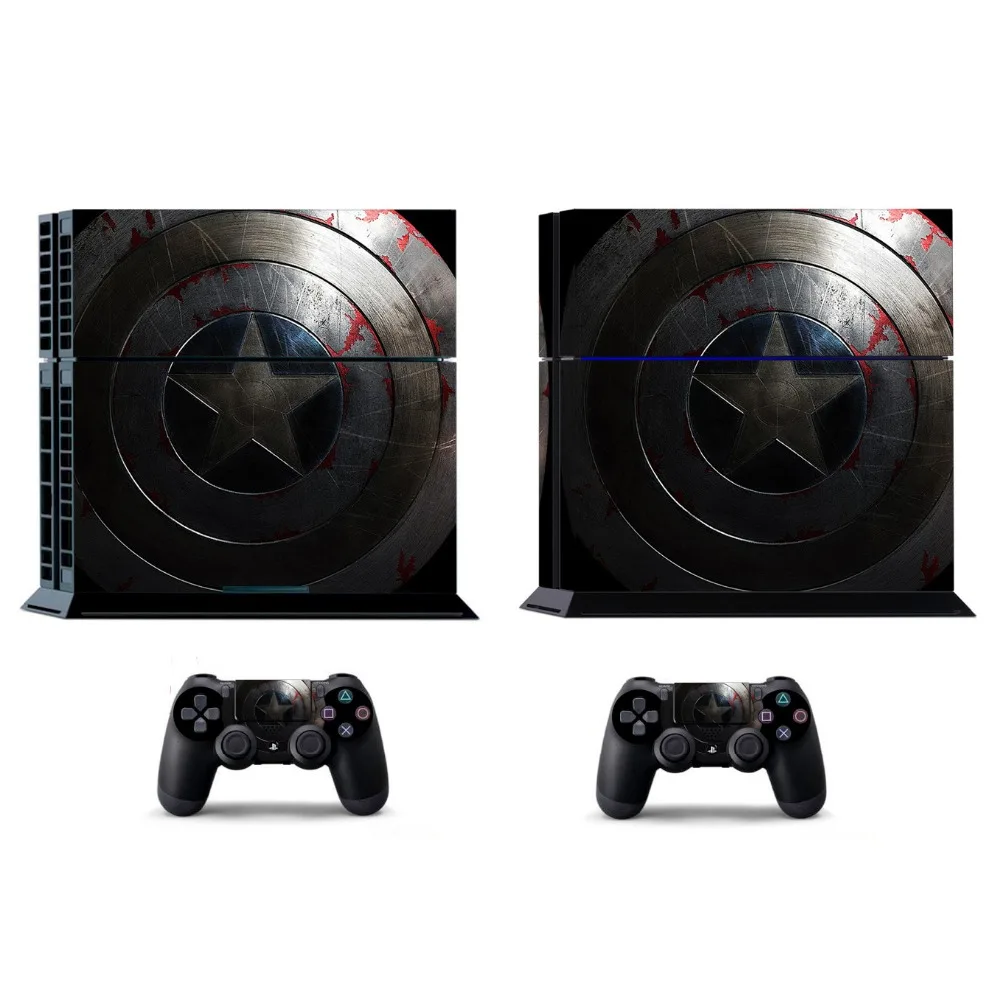Наклейки для PS4 379 виниловые наклейки PlayStation 4 и 2 на PS4|captain america sticker|sony stickerscaptain |