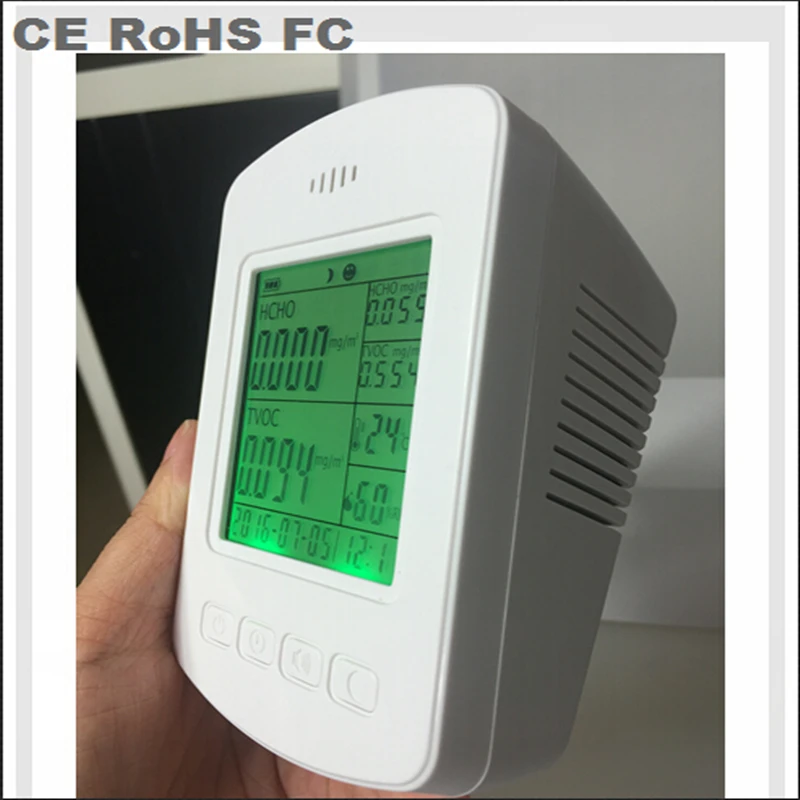 Free shipping Personal Home Use Air Quality Detector Monitor PM2.5 PM10 Gas Meter Formaldehyde Tester Smoke Sensor RH | Инструменты