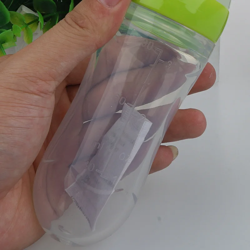 Rosiky младенческой ребенка силикагель бутылочка для кормления с ложкой рисовые