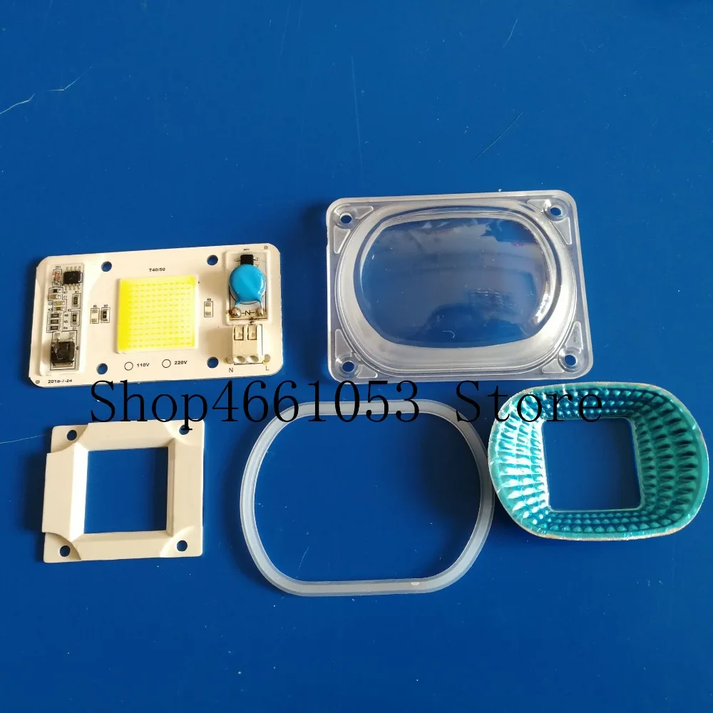 1 Набор из светодиодный COB Чип + рассеивателем Smart IC чип диод 50W 230V для Светодиодный