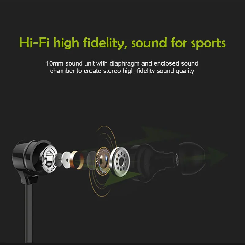 Spoort H1 Bluetooth наушники беспроводная гарнитура стерео шейные спортивные с