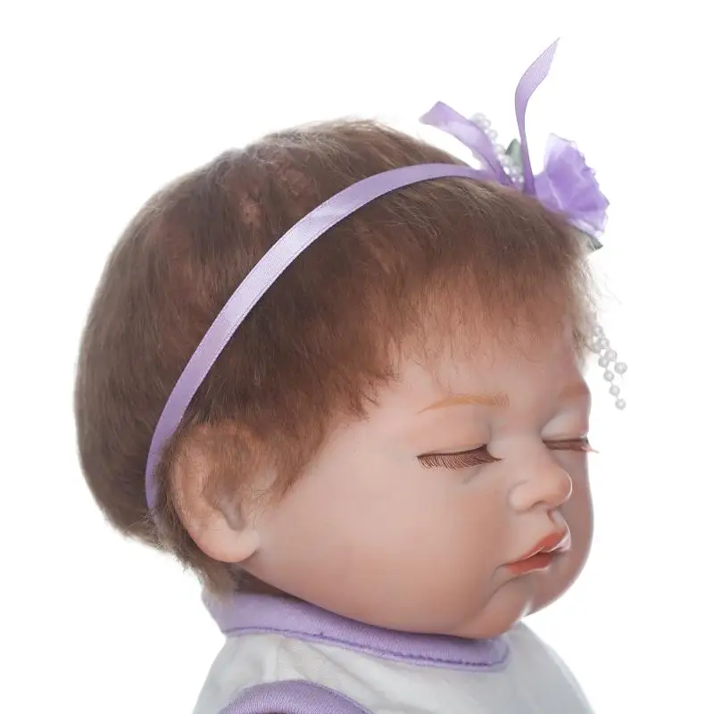 50 см силиконовые куклы Bebe Reborn Sleeping Girl 20 &quotмягкие виниловые водонепроницаемые