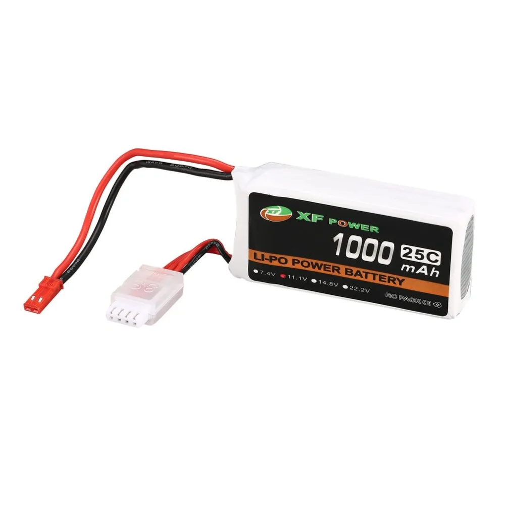 XF мощность 11 1 Вт 1000 мАч 25C S 3 3S1P Lipo батарея JST Plug перезаряжаемые для RC FPV системы Racing