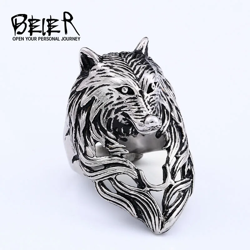Кольцо со льдом от Beier SMR009 кольцо из нержавеющей стали с изображением льда волка