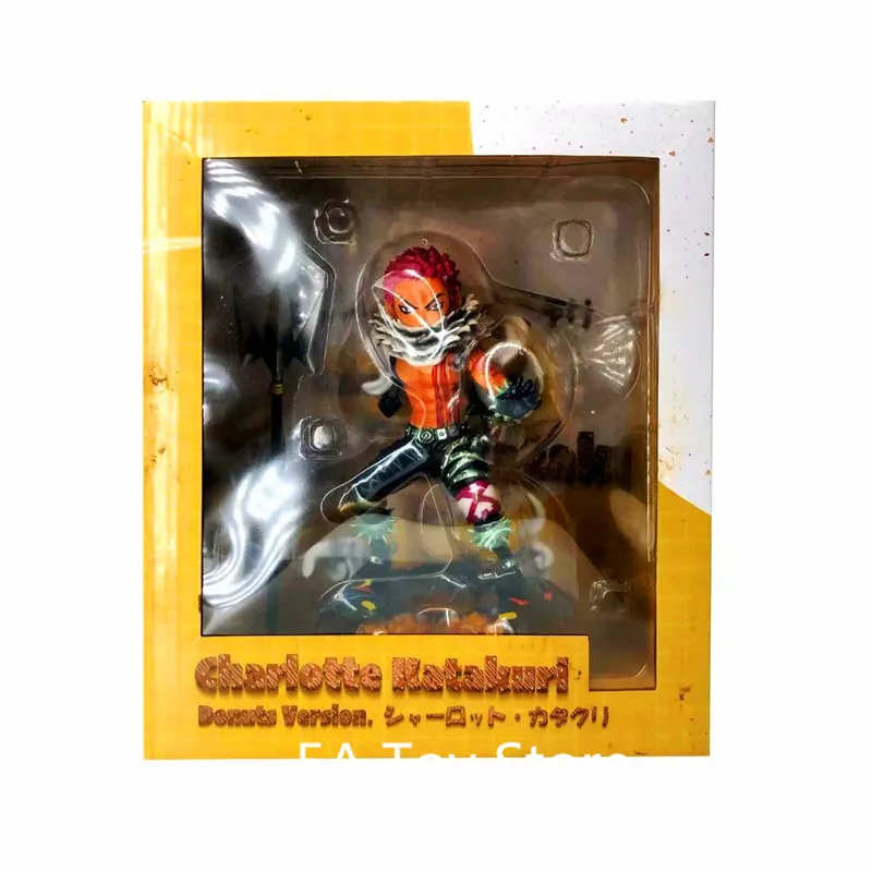 Аниме One Piece Three Sweet Commanders Charlotte Katakuri Donuts Verslon ПВХ экшн фигурка Коллекционная модель