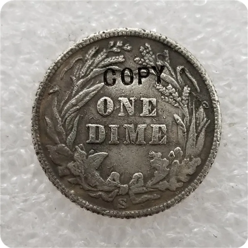 США 1901 S Парикмахерская Liberty Head Dime копия памятных монет Реплика медаль
