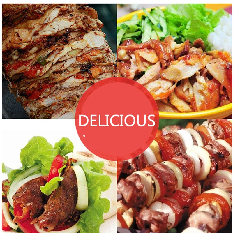 1pc GB-25A Stainless Steel turkey Gas Kebab Doner Machine gas Sharwarma Maker Smokeless bbq oven | Centre