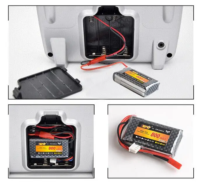 1 шт. YW литий-полимерный 2S 7,4 v 800mah Lipo аккумулятор для MC6A MC6B ZF-6A MC-E7 Rc передатчик