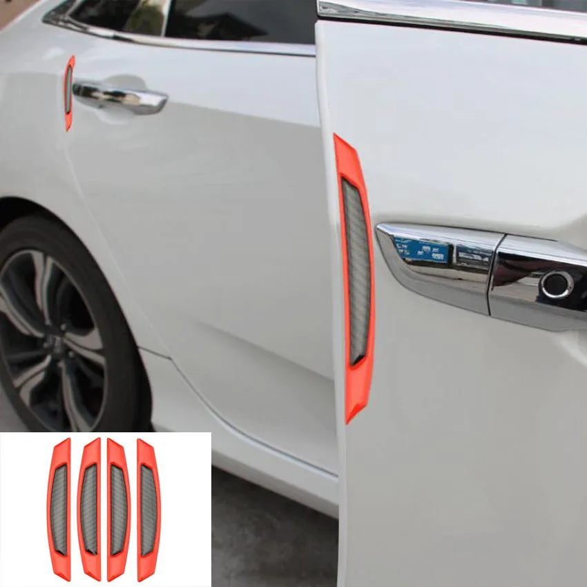 

New Car Door Side Anti collision sticker Reflective Strip Trim Styling For Universal Car 17x2cm
