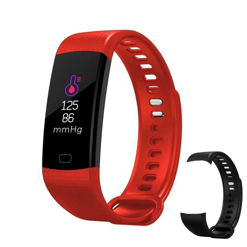 Red band Электронные умные часы для женщин и мужчин, для бега, велоспорта, альпинизма, спортивные часы, для здоровья, шагомер, светодиодный, цветной экран, умный браслет, браслет - Цвет: Red band