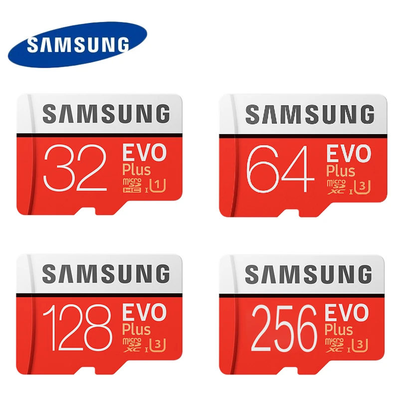 Samsung U3 Memory Card 128GB EVO PLUS Micro sd card Class10 UHS-1 64GB 256GB Speed Max 100M/S 32G Microsd for Tablet Smartphone |