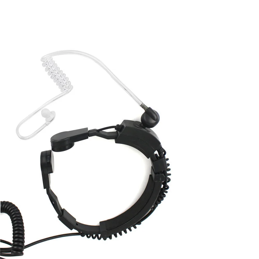 New 2 Pin Heavy Duty PTT Throat OR Forehead Vibration MIC for KENWOOD PUXING HYT TYT BAOFENG UV-5R BF-888S Ham Radio Earpiece