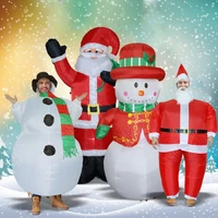merry christmas inflatable santa claus air toys snowman festival party play xmas new year santa size for adult and kids