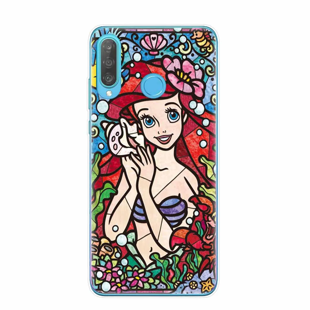 Чехол с рисунком русалки Минни Ститч для huawei Coque P30 P20 mate 20 Lite Pro P8 P9 P10 Lite Мягкий ТПУ чехол для телефона s