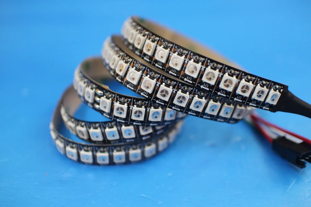 Светодиодная лента WS2812B 5050 RGB 5 м 150 светодиодов 300 30 светодиодов/м индивидуально