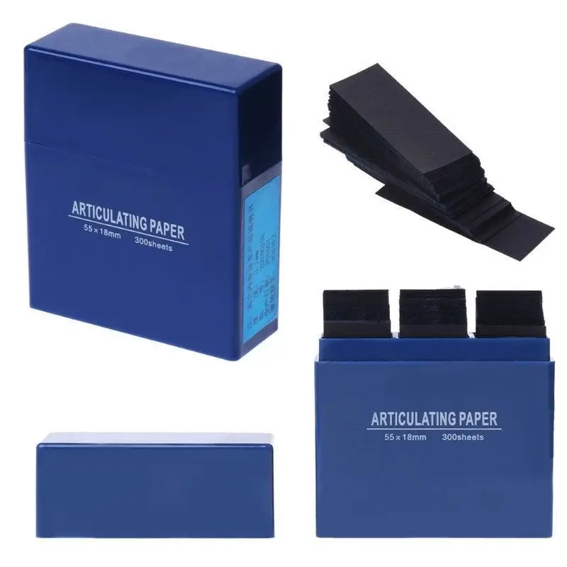 OSLDENT 300 Sheets/Box Articulating Paper Dental Lab Products Teeth Care Strips Blue color |