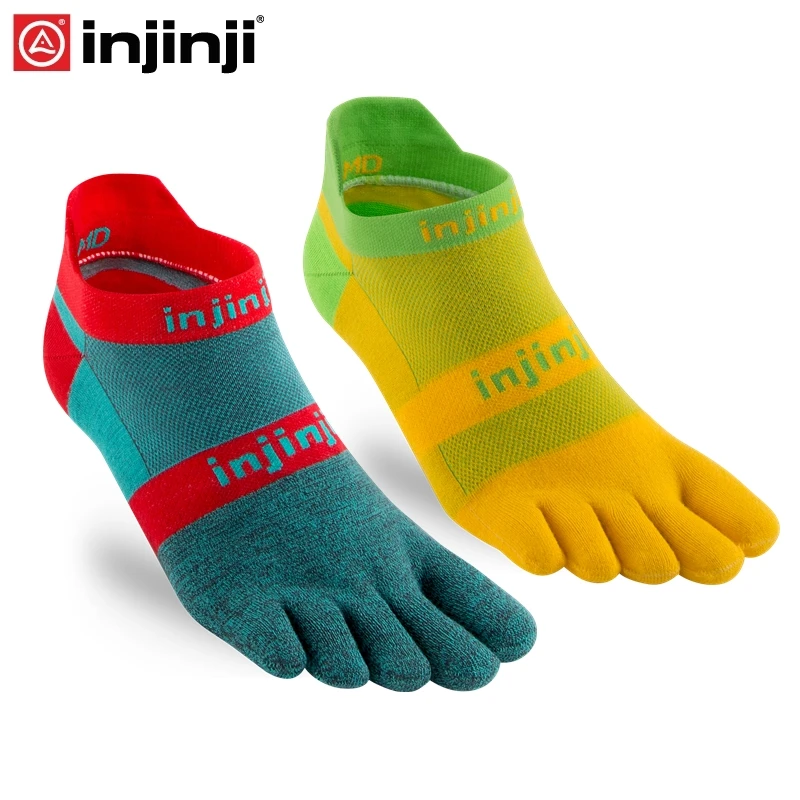 Injinji Toe socks беговые легкие без шоу носки для бега с пятью пальцами мужские