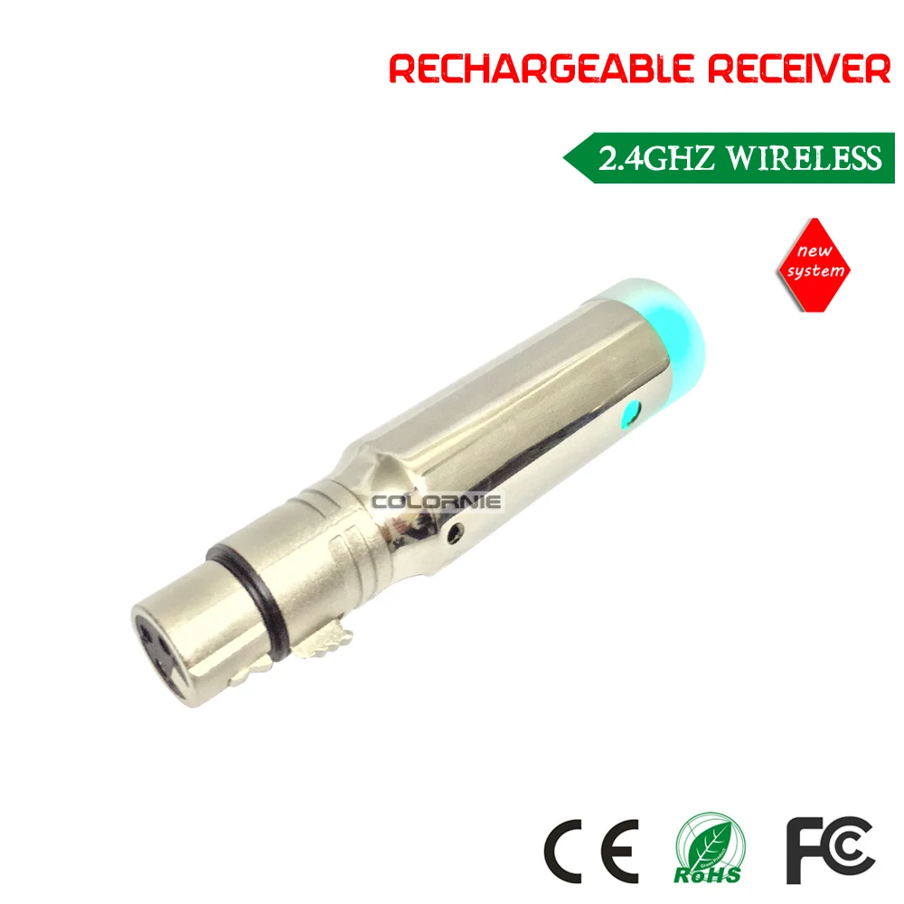 Встроенный перезаряжаемый аккумулятор 2 4 ГГц беспроводной приемник dmx512|Эффект