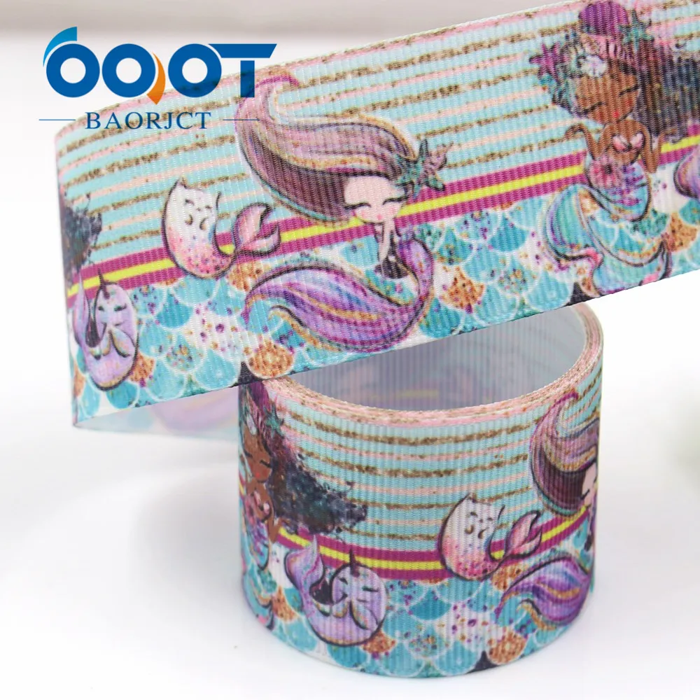 OOOT BAORJCT I-181122-259 38mm 10yards Cartoon Ribbons Thermal transfer Printed grosgrain Gift wrapping DIY Handmade materials | Дом и сад