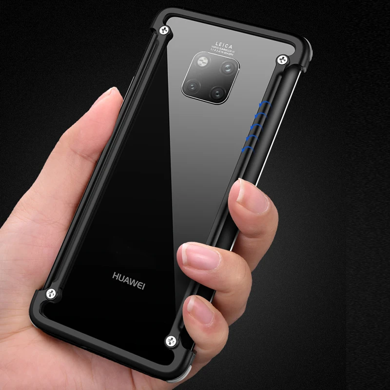 Oatsbasf Алюминиевый металлический бампер чехол для huawei mate 20/Pro/X/RS Porsche Дизайн Мода подушка безопасности Защита от падения Чехол