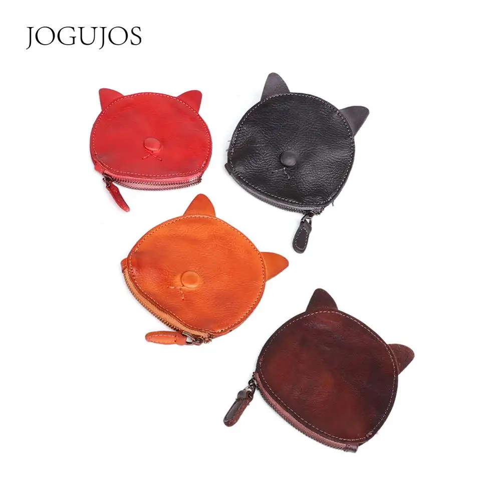 Новый однотонный кошелек JOGUJOS из натуральной кожи модный унисекс с держателем
