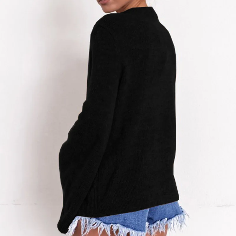 INUPIAT Fashion Autumn Winter Sweaters for Woman 2017 New Arrival O-Neck Full Flare Sleeve Slim Style Pullovers Sweater Lady | Женская