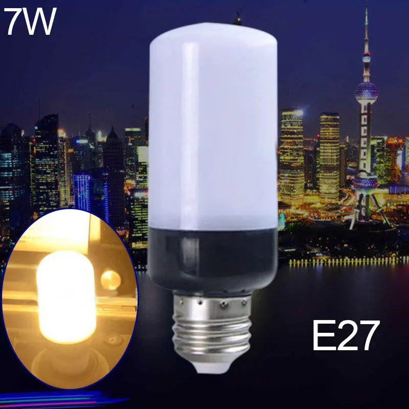 E12/E14/E26/E27/B22 SMD5736 Светодиодный лампочки Кукуруза 3/5/7/9/12 W затемнения лампочка