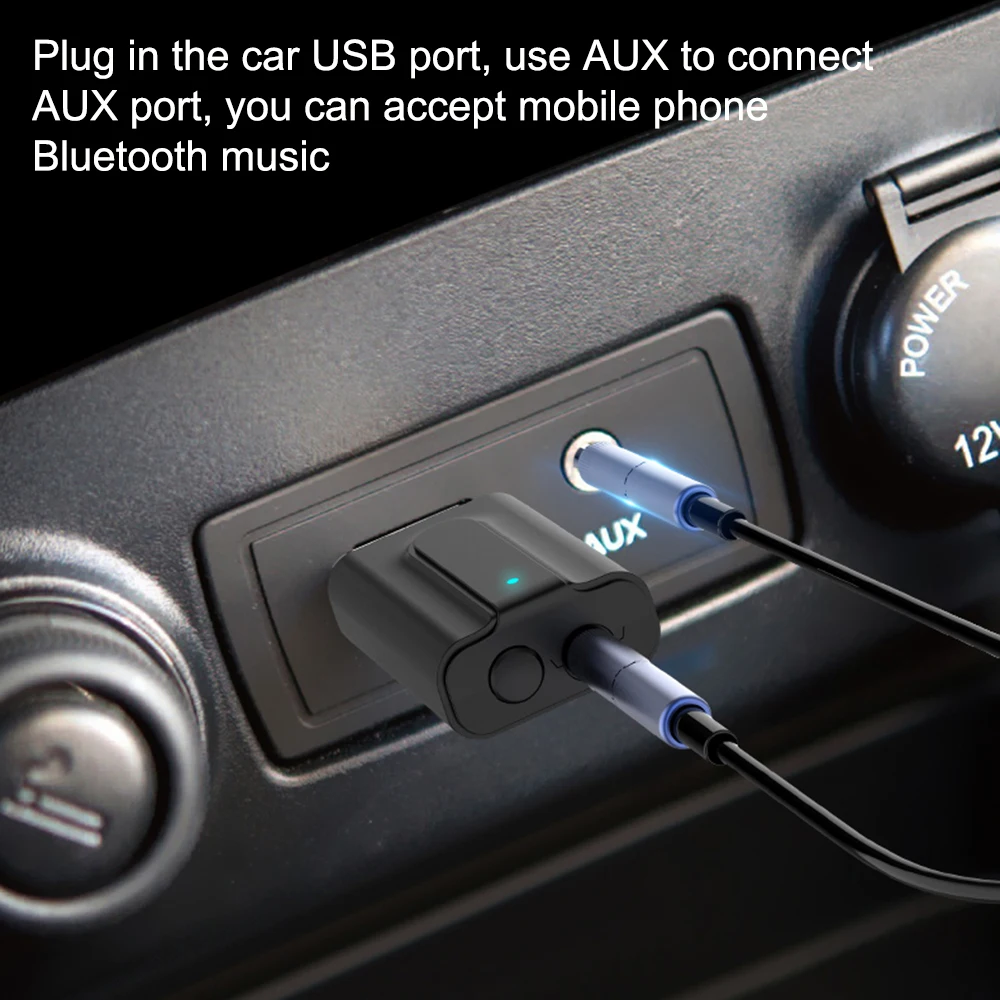 JINSERTA 2019 Новый 2 в 1 USB Bluetooth 5 0 аудио приемник и передатчик 3 мм AUX адаптер для ТВ ПК