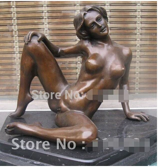 Декоративная статуя латунная фабрика Женская художественная скульптура из меди