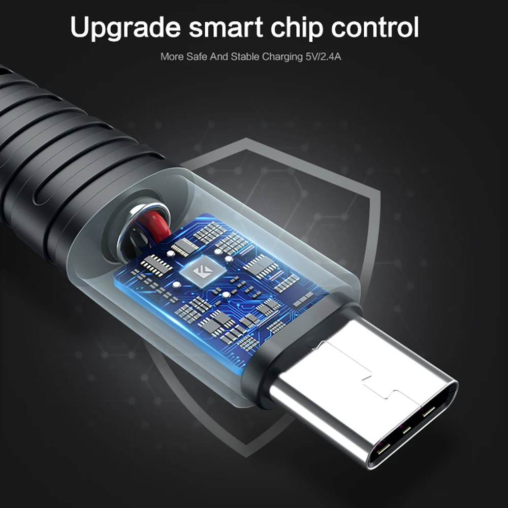 FLOVEME высокопрочный usb кабель для iPhone IOS Android быстрая зарядка передачи данных USB C
