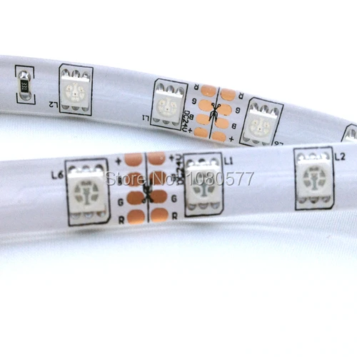 5 м/катушка DC24V 5050 RGB Светодиодная лента Водонепроницаемая 300 LED SMD гибкая световая