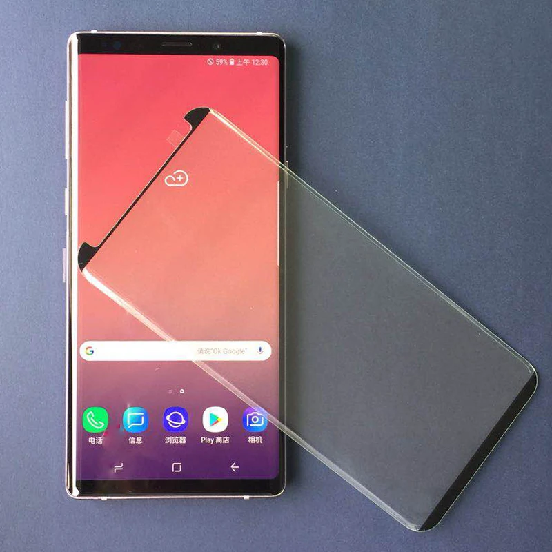 Смартфон NOTE9 стекло 3D изогнутый для SAMSUNG Galaxy NOTE 9 Полный Клей закаленное стекло чехол для телефона N960N