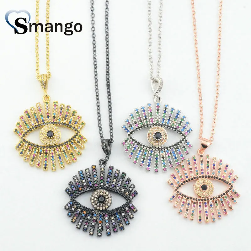 5 шт. серия радуги женская мода ожерелье и подвеска в форме Больших Глаз четыре