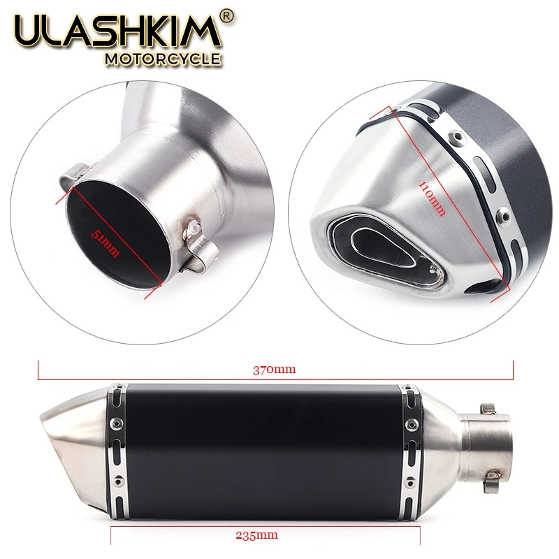 

Motorcycle Full Exhaust Muffler System Middle Pipe Slip On Escape For DUKE 390 250 DUKE 125 RC 390 125 RC390 2016 2017 2018