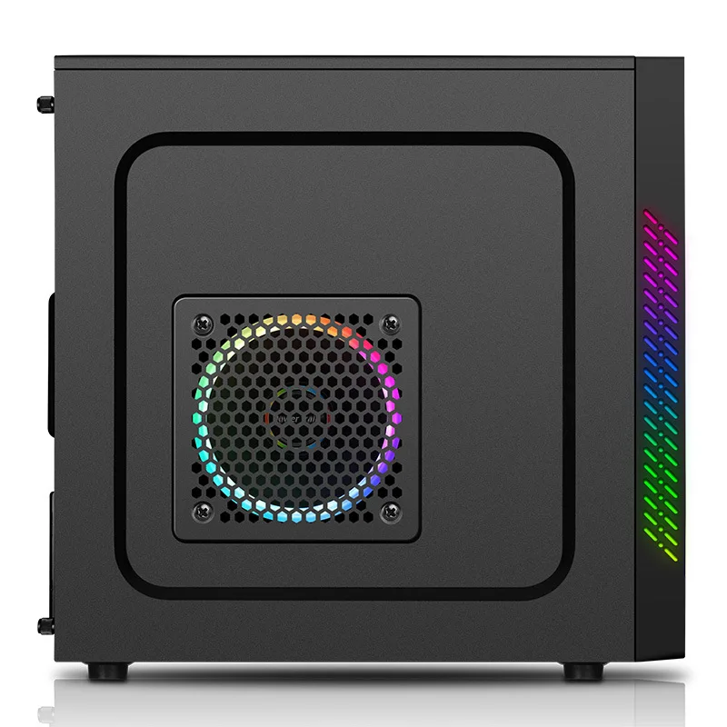 Мини ПК игровой компьютерный чехол шасси RGB светящийся Настольный вертикальный MicroATX, ITX материнская плата геймера для дома и офиса gabinete computador