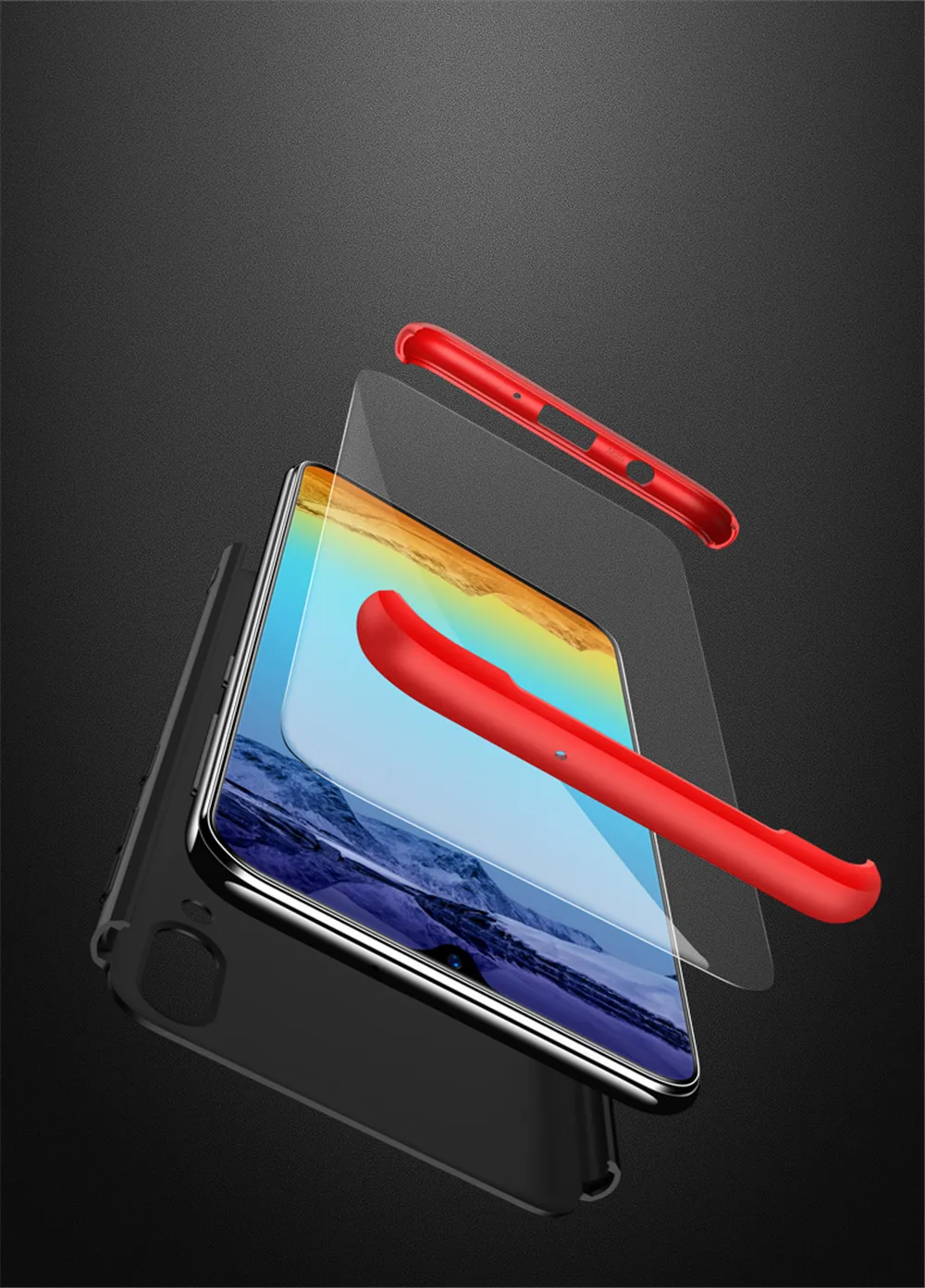 Для samsung s10 lite S10 PLUS M10 M20 чехол GKK 360 Защита жесткий Гибридный ПК 3 в 1 матовая задняя