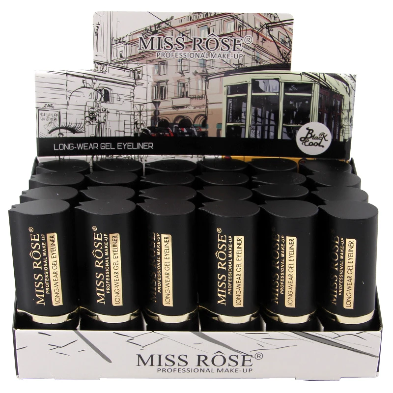 Бренд Miss Rose макияж для глаз Черная Подводка гель водостойкая тату пигмент женщин